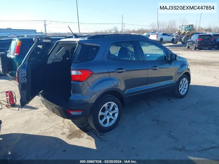 MAJ3S2GEXMC447854 2021 Ford Ecosport Se