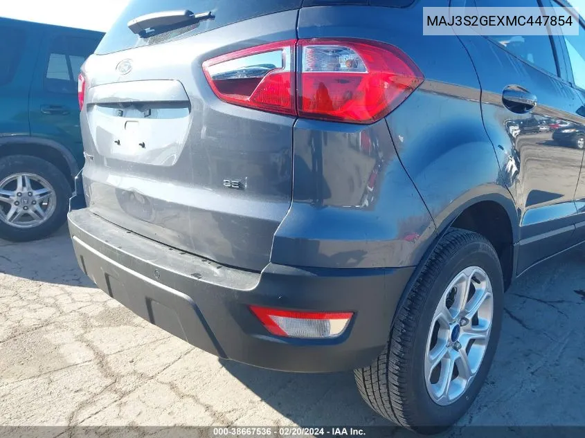 MAJ3S2GEXMC447854 2021 Ford Ecosport Se