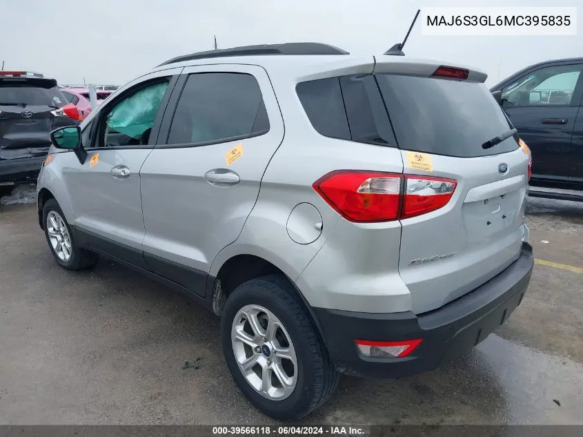 MAJ6S3GL6MC395835 2021 Ford Ecosport Se