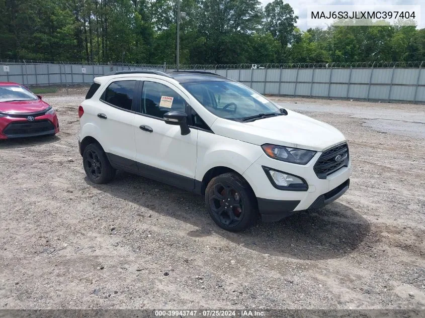 MAJ6S3JLXMC397404 2021 Ford Ecosport Ses