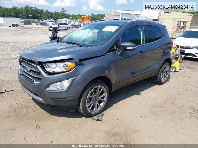 MAJ6S3KL4MC423414 2021 Ford Ecosport Titanium