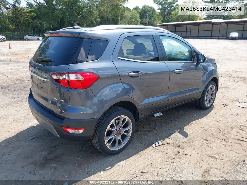 MAJ6S3KL4MC423414 2021 Ford Ecosport Titanium