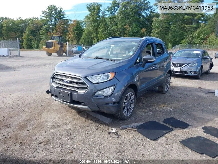 MAJ6S3KL7MC411953 2021 Ford Ecosport Titanium