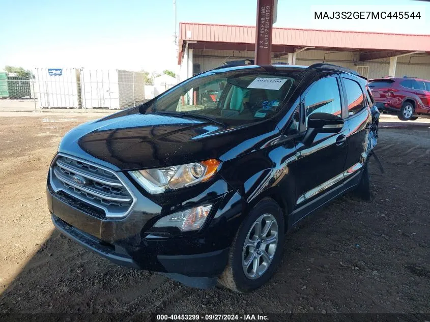 MAJ3S2GE7MC445544 2021 Ford Ecosport Se