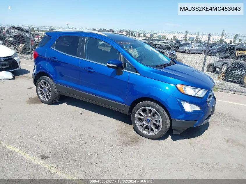 MAJ3S2KE4MC453043 2021 Ford Ecosport Titanium