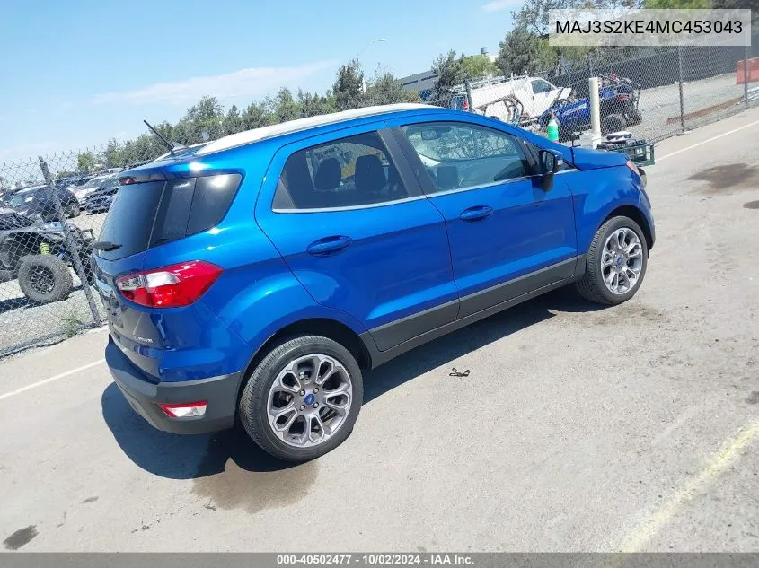 MAJ3S2KE4MC453043 2021 Ford Ecosport Titanium