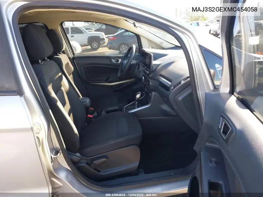MAJ3S2GEXMC454058 2021 Ford Ecosport Se