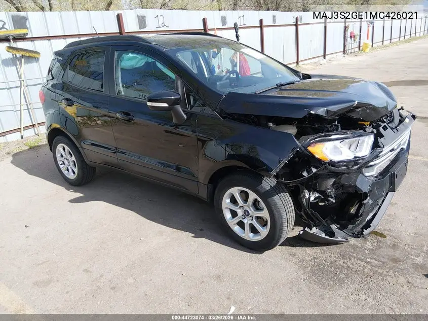 MAJ3S2GE1MC426021 2021 Ford Ecosport Se