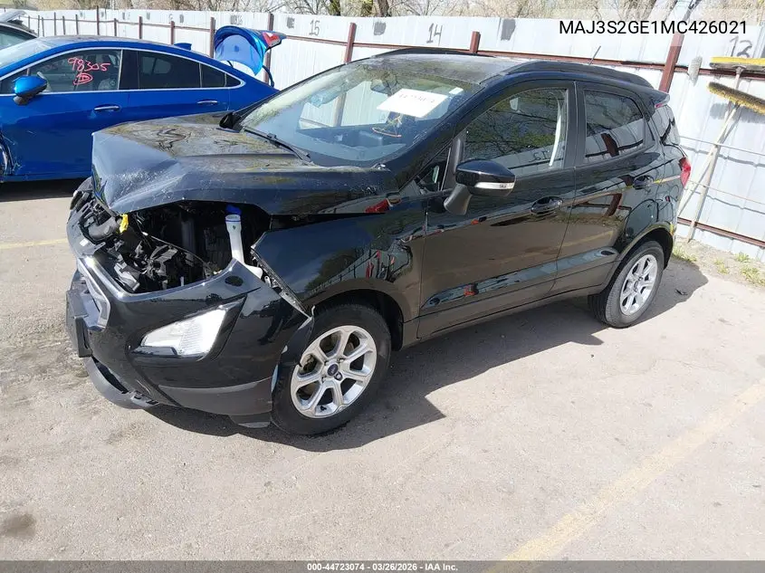 MAJ3S2GE1MC426021 2021 Ford Ecosport Se