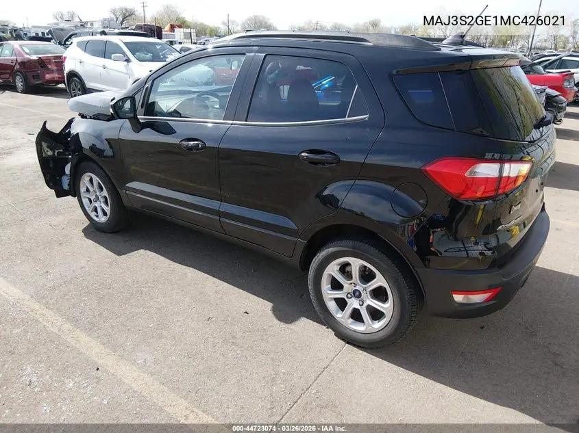 MAJ3S2GE1MC426021 2021 Ford Ecosport Se