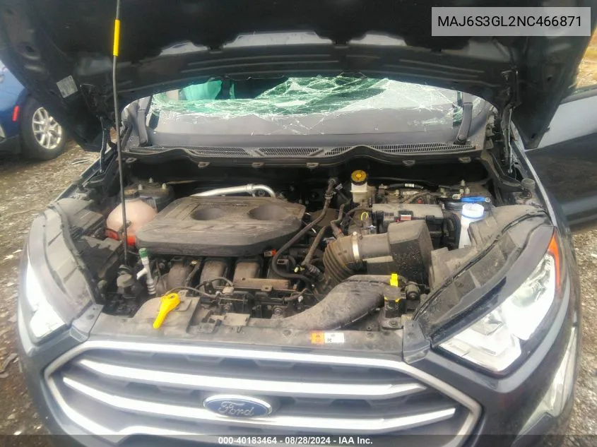 MAJ6S3GL2NC466871 2022 Ford Ecosport Se