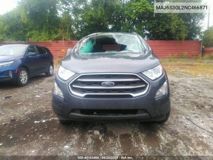 MAJ6S3GL2NC466871 2022 Ford Ecosport Se