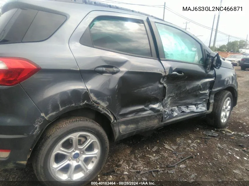 MAJ6S3GL2NC466871 2022 Ford Ecosport Se