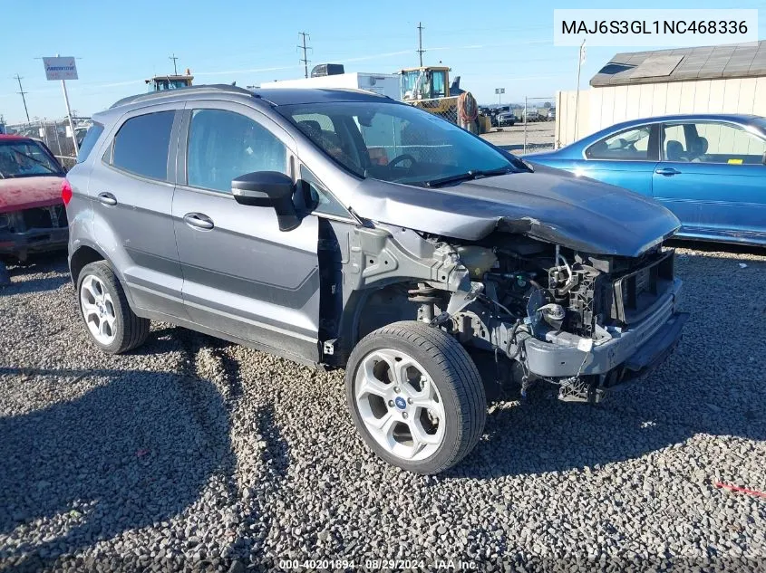 MAJ6S3GL1NC468336 2022 Ford Ecosport Se