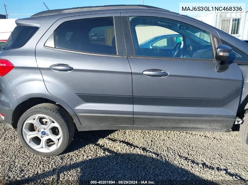 MAJ6S3GL1NC468336 2022 Ford Ecosport Se