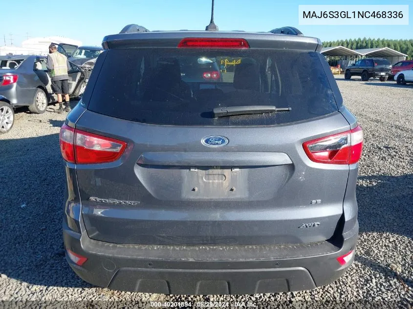 MAJ6S3GL1NC468336 2022 Ford Ecosport Se