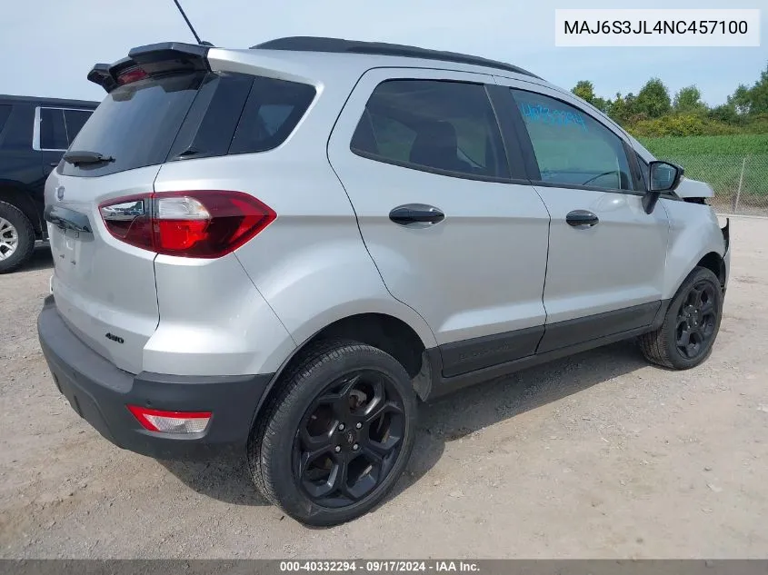 MAJ6S3JL4NC457100 2022 Ford Ecosport Ses