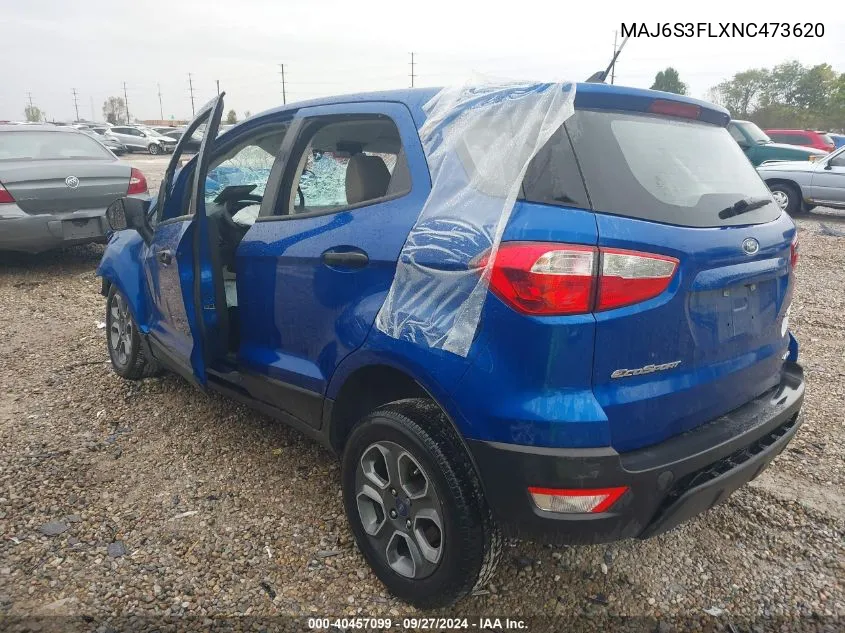 MAJ6S3FLXNC473620 2022 Ford Ecosport S