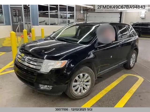 2FMDK49C67BA94843 2007 Ford Edge Sel Plus