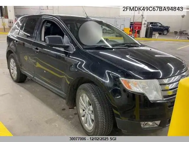 2FMDK49C67BA94843 2007 Ford Edge Sel Plus