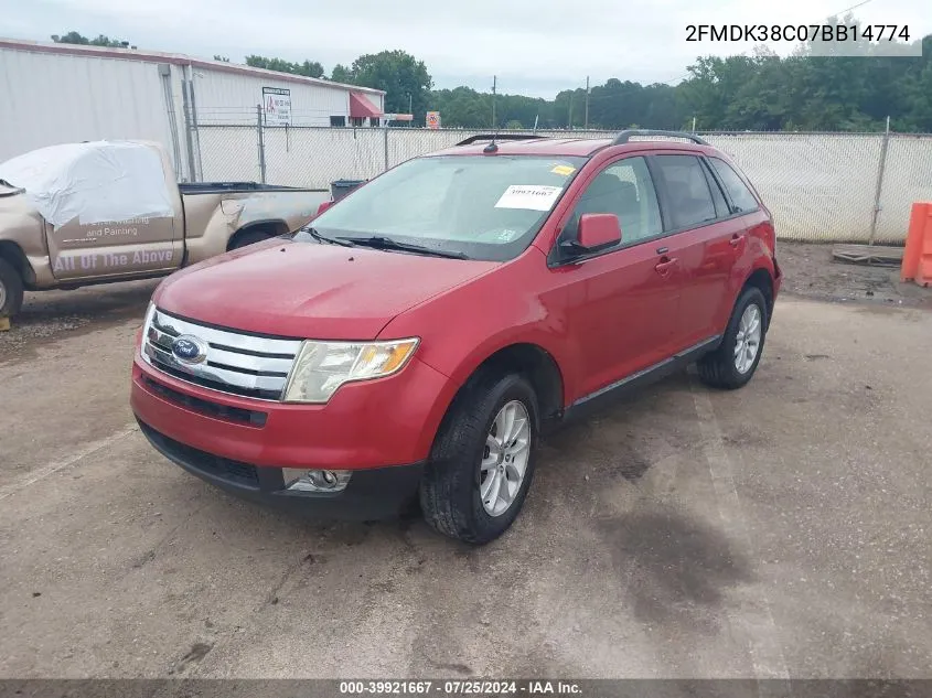 2FMDK38C07BB14774 2007 Ford Edge Sel