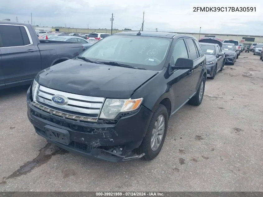 2007 Ford Edge Sel Plus VIN: 2FMDK39C17BA30591 Lot: 39921959