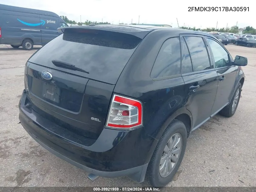 2007 Ford Edge Sel Plus VIN: 2FMDK39C17BA30591 Lot: 39921959