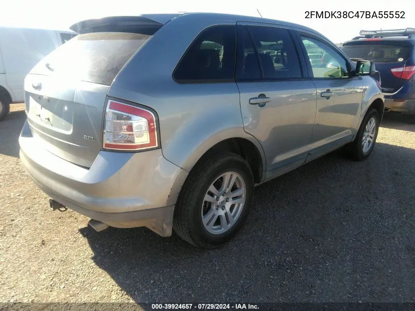 2FMDK38C47BA55552 2007 Ford Edge Sel