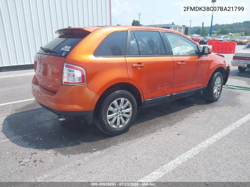 2007 Ford Edge Sel VIN: 2FMDK38C07BA21799 Lot: 39925893