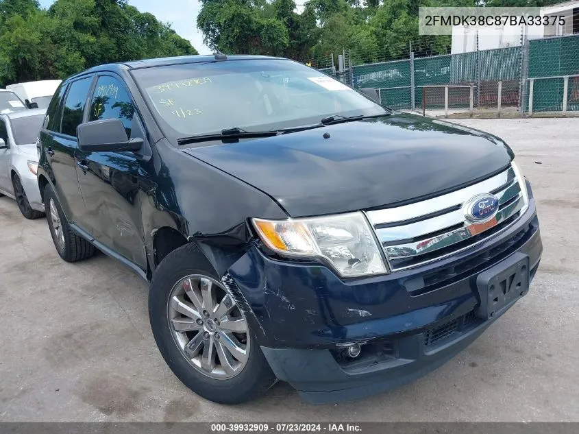 2FMDK38C87BA33375 2007 Ford Edge Sel