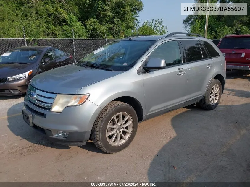 2007 Ford Edge Sel VIN: 2FMDK38C37BA55607 Lot: 39937914