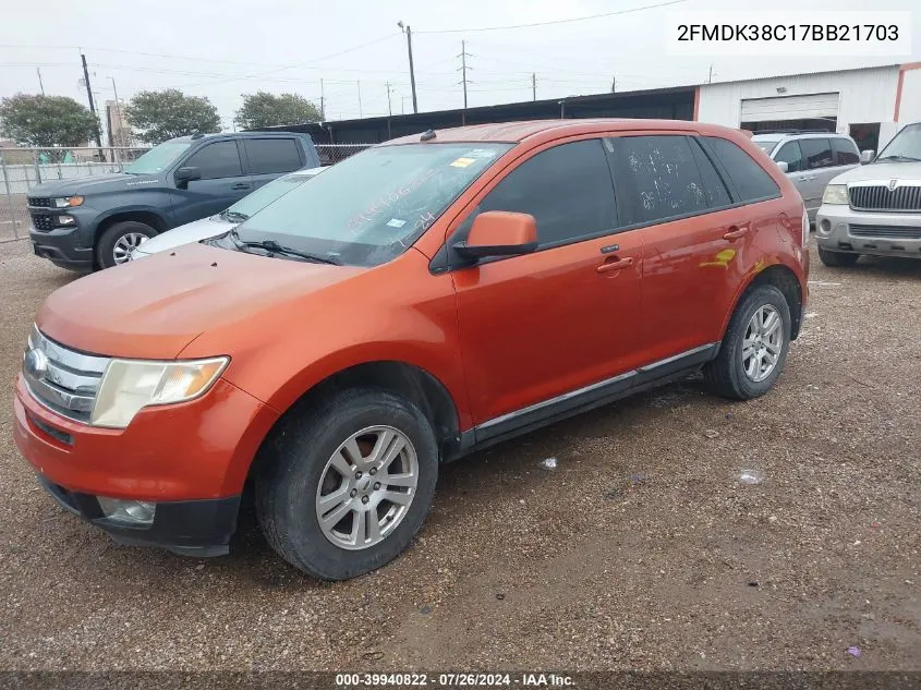 2FMDK38C17BB21703 2007 Ford Edge Sel