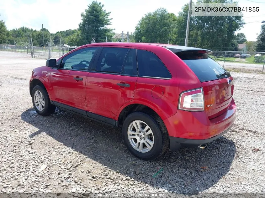 2007 Ford Edge Se VIN: 2FMDK36CX7BB41855 Lot: 39966470