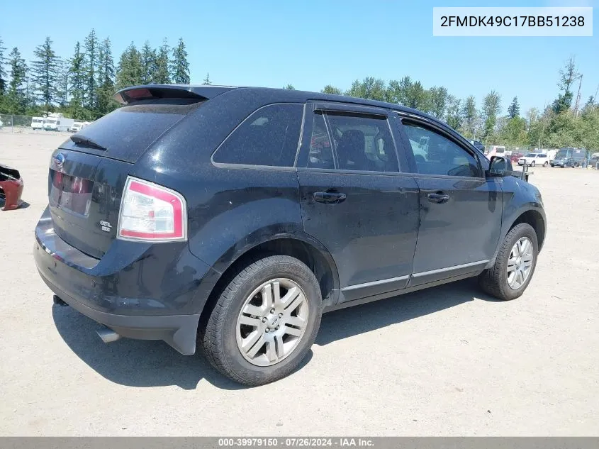 2FMDK49C17BB51238 2007 Ford Edge Sel Plus