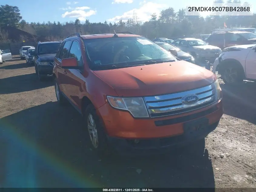 2FMDK49C07BB42868 2007 Ford Edge Sel Plus