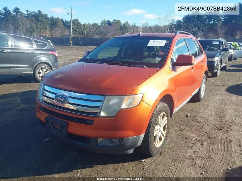 2FMDK49C07BB42868 2007 Ford Edge Sel Plus