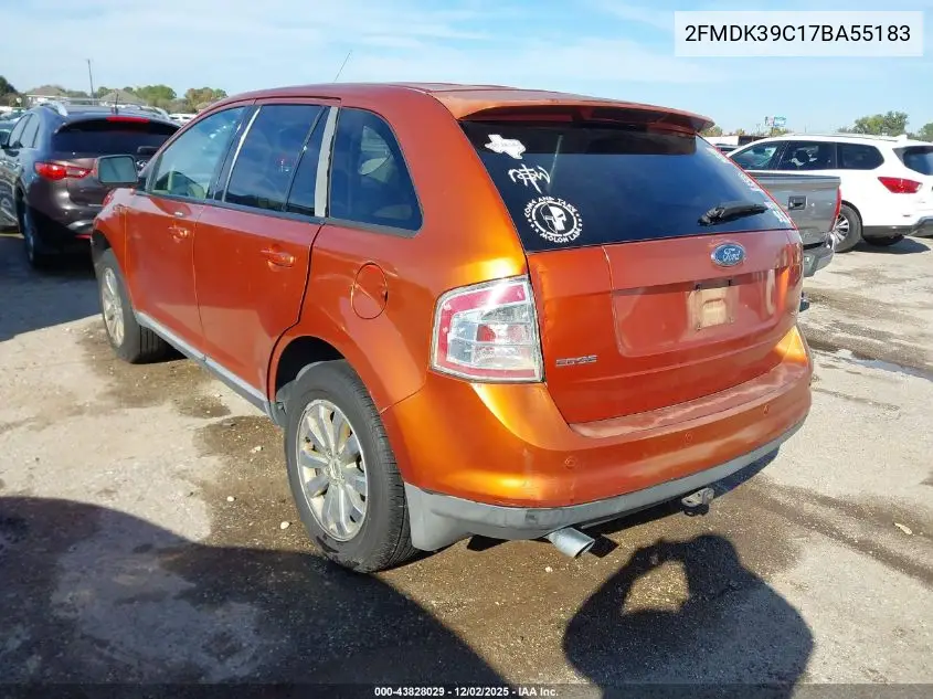 2FMDK39C17BA55183 2007 Ford Edge Sel Plus