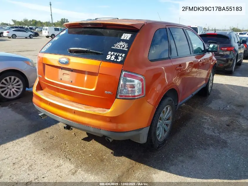 2FMDK39C17BA55183 2007 Ford Edge Sel Plus