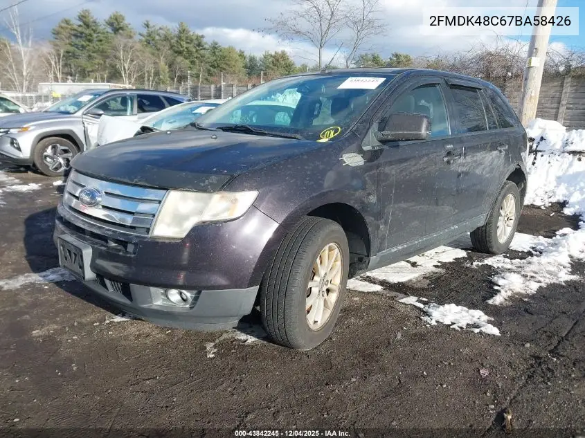 2FMDK48C67BA58426 2007 Ford Edge Sel