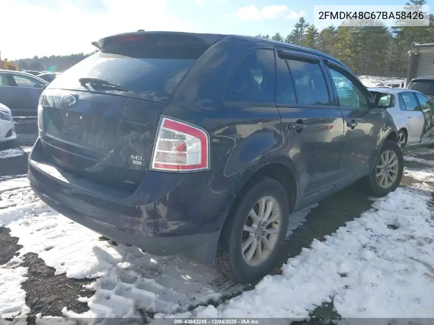 2FMDK48C67BA58426 2007 Ford Edge Sel