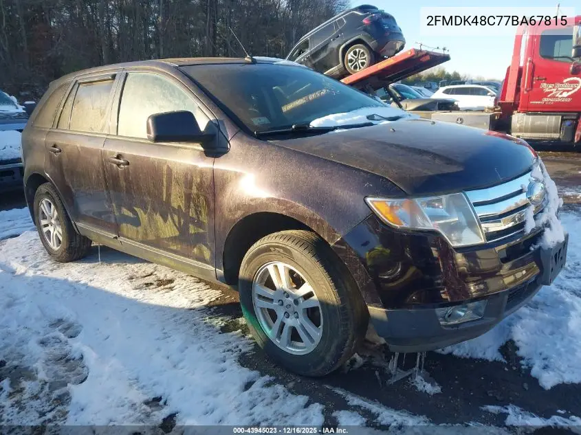 2FMDK48C77BA67815 2007 Ford Edge Sel