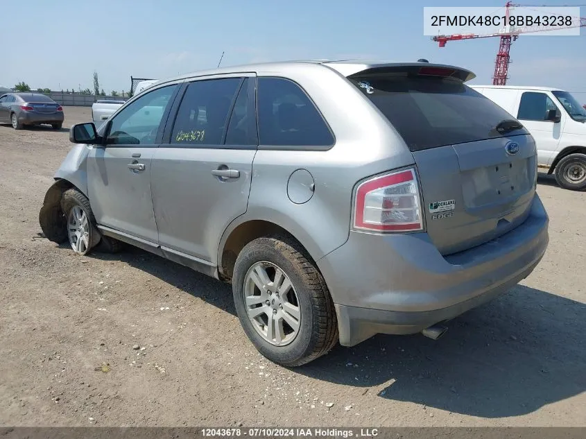 2FMDK48C18BB43238 2008 Ford Edge Sel