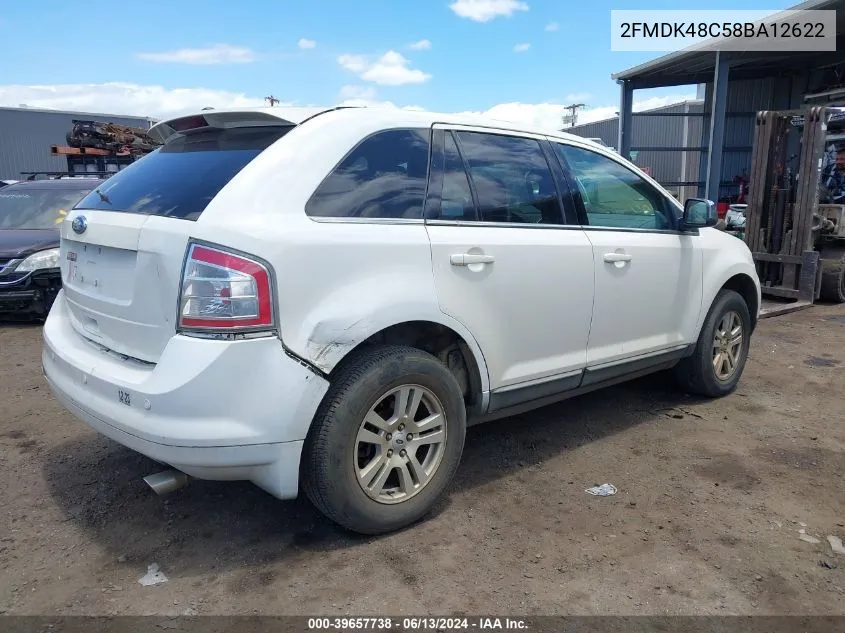 2FMDK48C58BA12622 2008 Ford Edge Sel