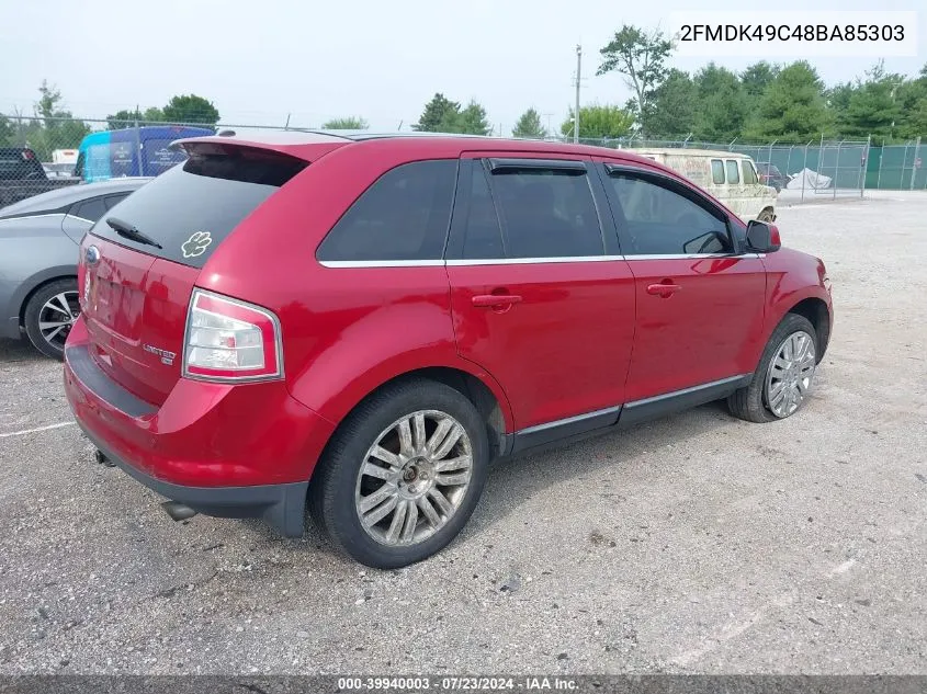 2FMDK49C48BA85303 2008 Ford Edge Limited