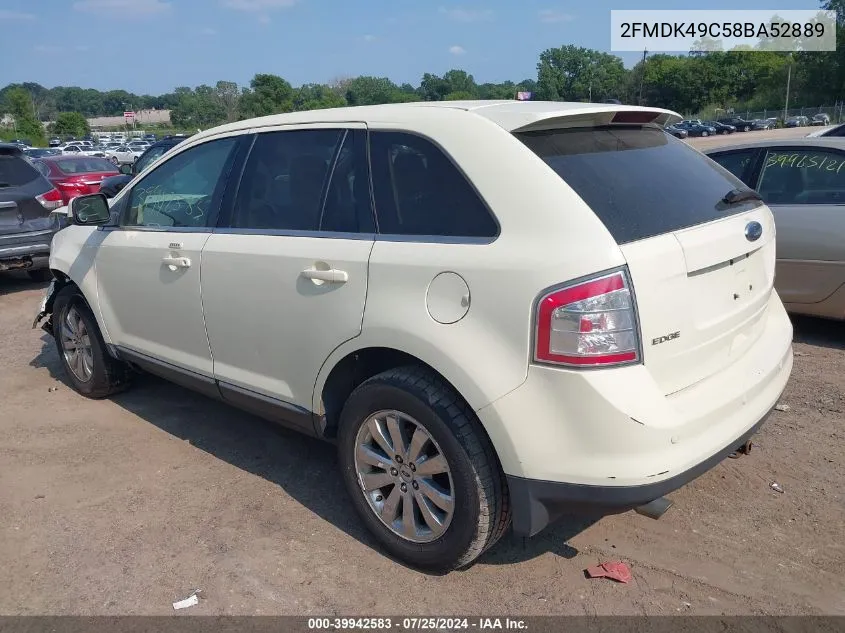 2FMDK49C58BA52889 2008 Ford Edge Limited