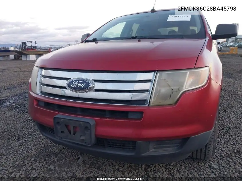 2FMDK36C28BA45798 2008 Ford Edge Se