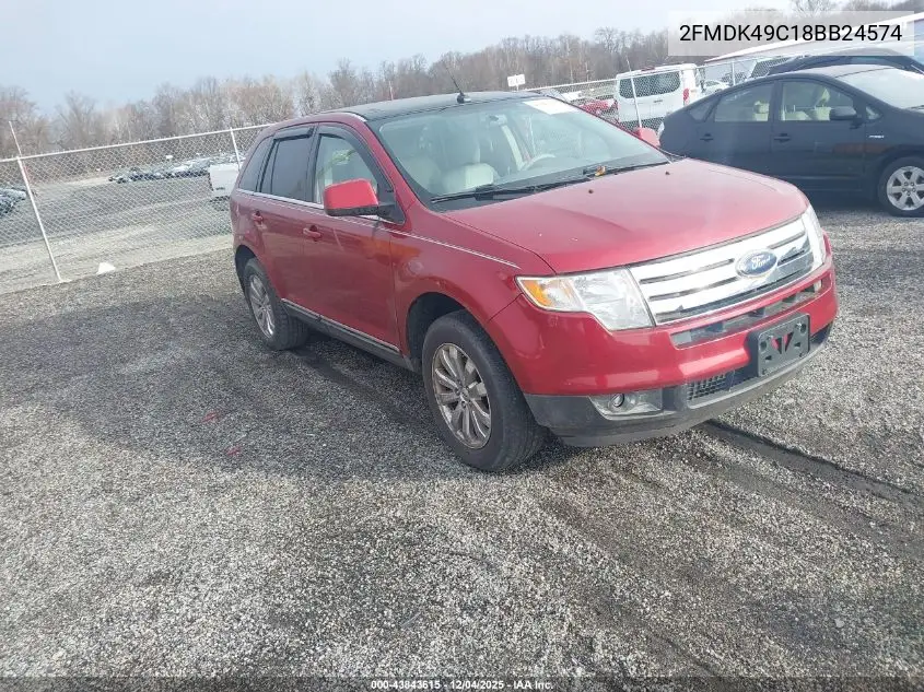 2FMDK49C18BB24574 2008 Ford Edge Limited