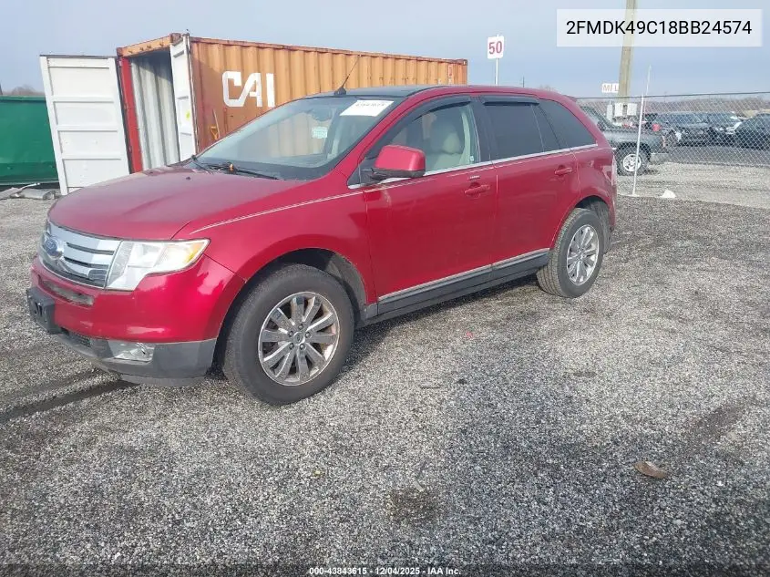 2FMDK49C18BB24574 2008 Ford Edge Limited
