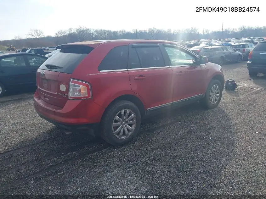 2FMDK49C18BB24574 2008 Ford Edge Limited