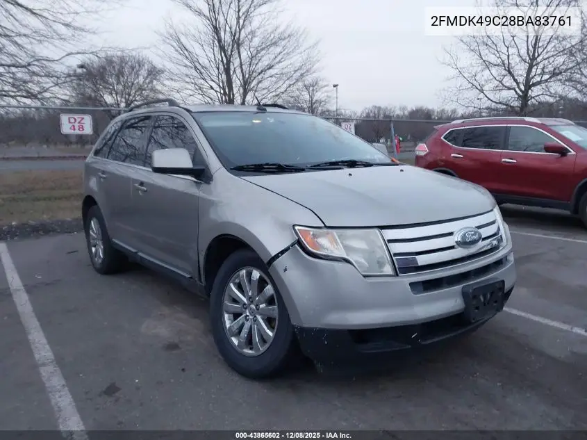 2FMDK49C28BA83761 2008 Ford Edge Limited